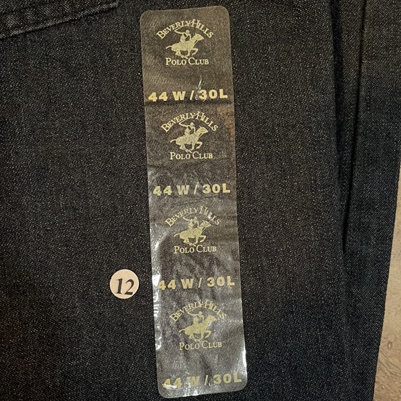 BNWT Beverly Hills Polo Club Men's Jeans Size 44 x 30 Relaxed Straight Fit - Picture 2 of 3
